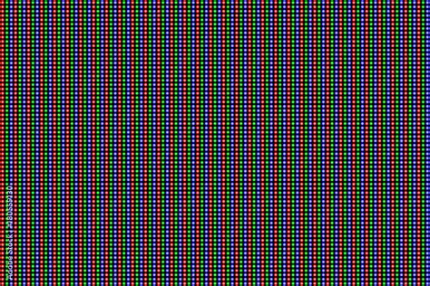 RGB Screen dots seamless pattern. Analog display television. Close Up ...