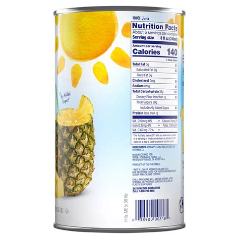 Dole Pineapple Juice - Shop Juice at H-E-B