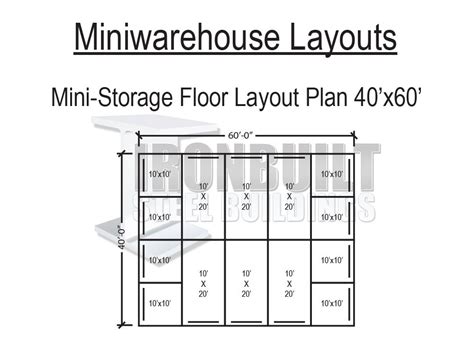 Mini storage buildings self storage buildings free floor plans and ...