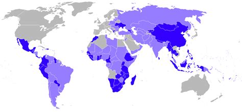 Peace Corps map 2019 - Peace Corps - Wikipedia | Peace corps, Peace, Map