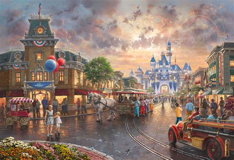 Disneyland® 60th Anniversary, by Thomas Kinkade Studios - Village Gallery