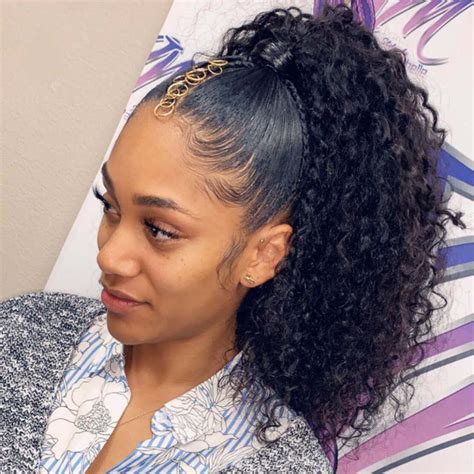 African American Curly Ponytail Hairstyles - Beard And Hair Don't Match