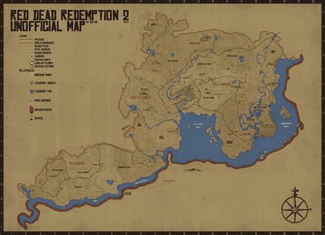 Rdr2 Map With All Markings