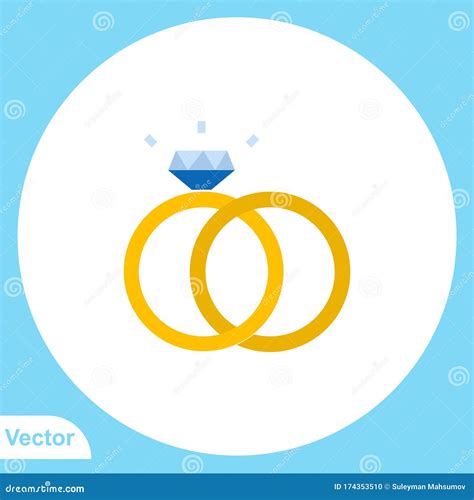 Ring Vector Icon Sign Symbol Stock Illustration - Illustration of ...