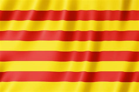 Premium Photo | Flag of catalonia