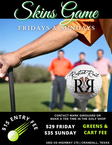 Skins Game - Rusted Rail Golf Club