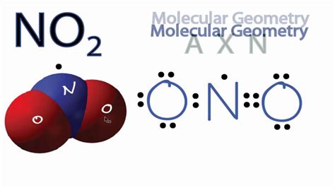 NO2 Molecular Geometry / Shape and Bond Angles - YouTube