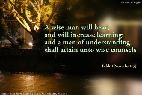 A wise man will hear, and will increase learning; and a man of ...