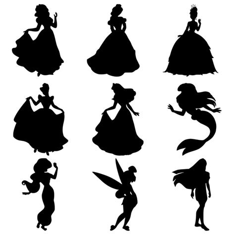 4 Best Images of Disney Princess Silhouette Printables - Disney ...