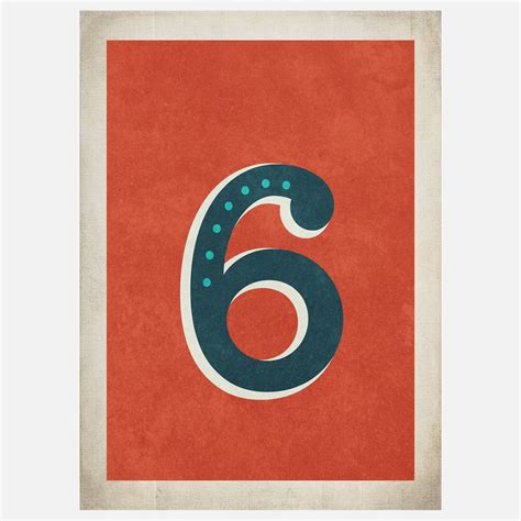 Vintage Number 6 | Letter a crafts, Types of lettering, Art