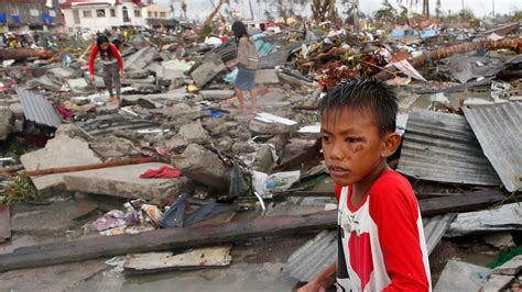 Philippines blames climate change for monster typhoon