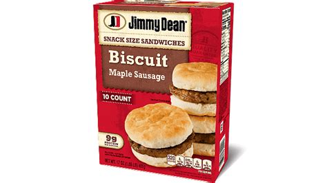 Maple Sausage Biscuit Snack Size Sandwiches | Jimmy Dean® Brand