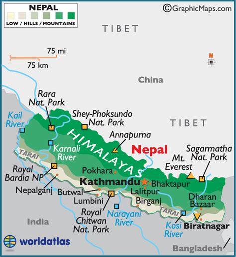 Nepal Maps & Facts | Nepal, Nepal kathmandu, Nepal travel