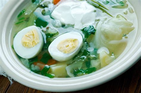 Polish Sorrel Soup stock photo. Image of lithuania, broth - 72338910