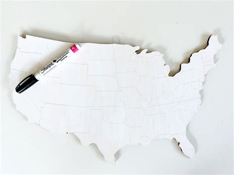 DIY United States Map Painting with Hearts – Pop Shop America