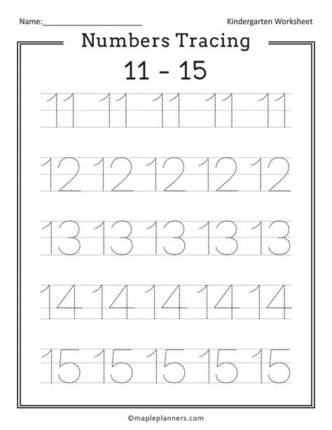 Free Printable Numbers Tracing 1-20 Worksheets for Kids | Tracing ...