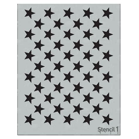 Stencil1 50 Stars Stencil S1_01_308 - The Home Depot | Star stencil ...