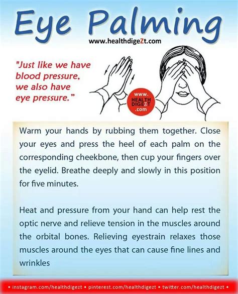 Eye palming | Eye health remedies, Eye exercises, Eye health