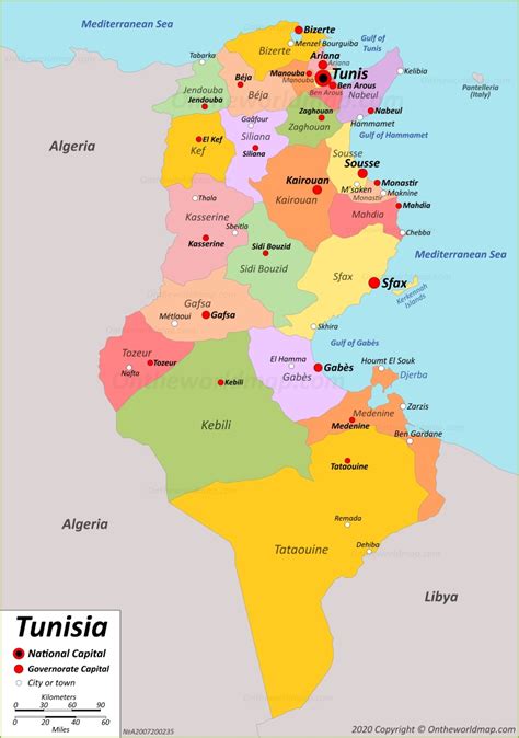 Tunisia Map | Detailed Maps of Tunisia