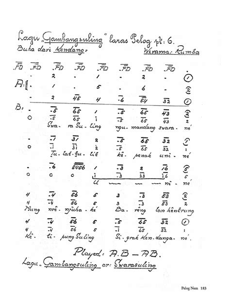 Gambang Suling | PDF