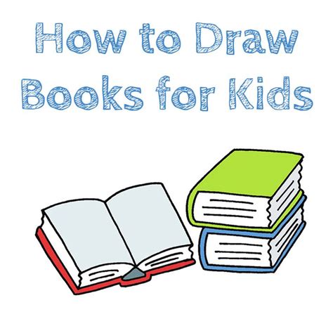 How To Draw Books For Kids