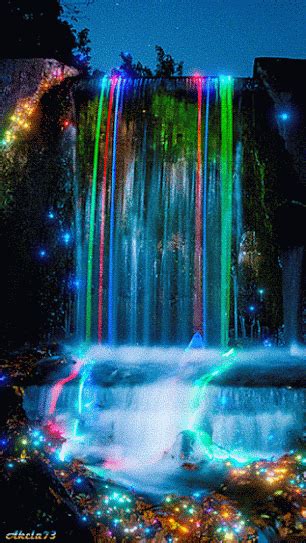 Decent Image Scraps: Neon Waterfall Animation