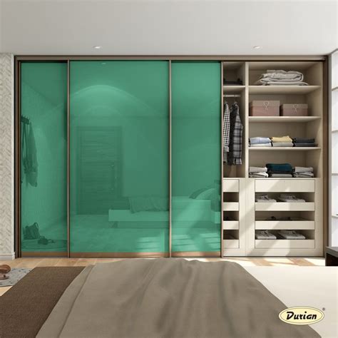 Green Color Modular Wardrobe | Cupboard colors, Cupboard design ...