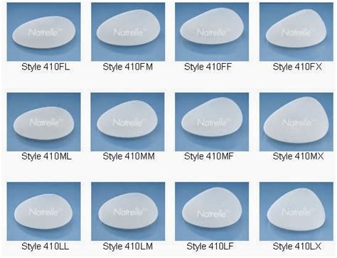 Breast Implant Sizes Cc Chart