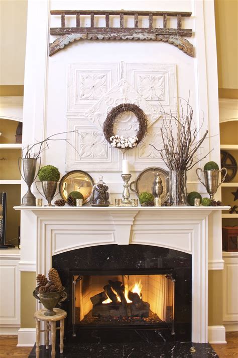 Winter Mantel Decor - 2 Bees in a Pod