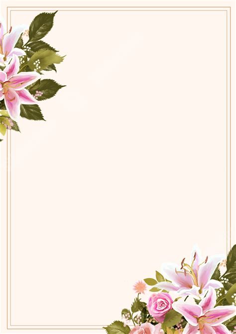 Artistic Floral Wallpaper With Border Design Page Border Background ...