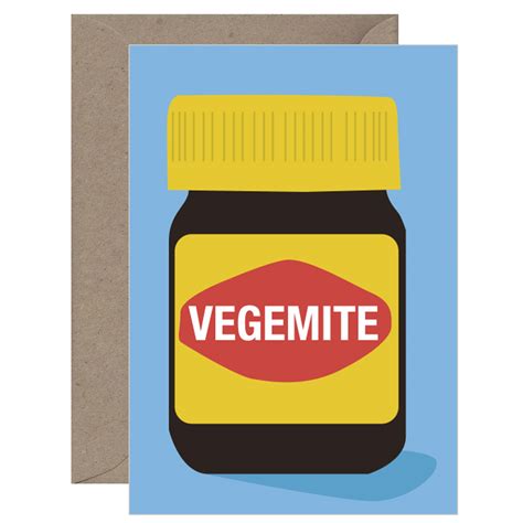 Vegemite Card - Mokoh Design, Handmade Australian Souvenirs