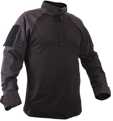 Men's Black Quarter-Zip Tactical Combat Shirt – Grunt Force