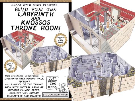 Build-Your-Own Labyrinth and Knossos Palace Throne Room Playset ...