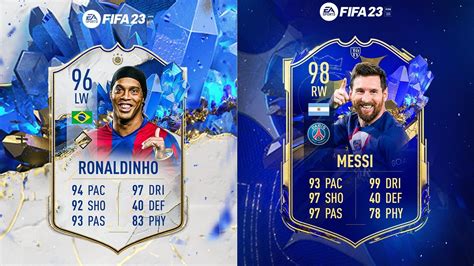 All FIFA 23 TOTY promo leaks featuring Ronaldinho, Messi, and more