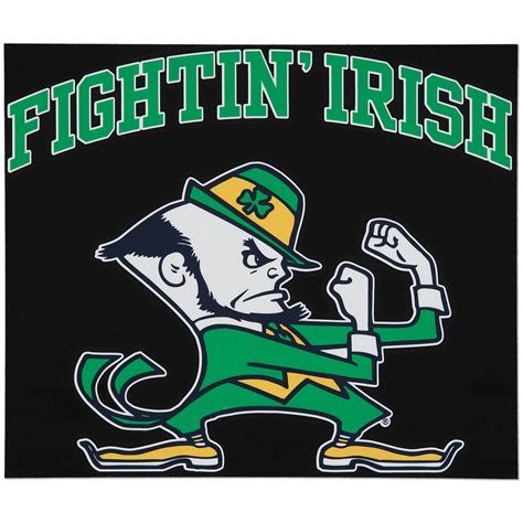 Notre Dame Fighting Irish 12" x 12" Arched Logo Decal