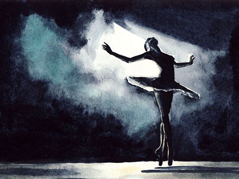 Black Ballerina Painting at PaintingValley.com | Explore collection of ...