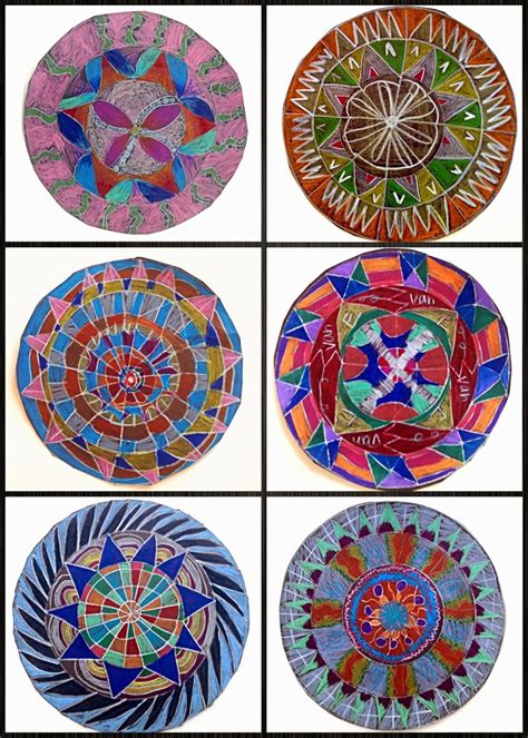 BES Art: Third Grade Radial Designs