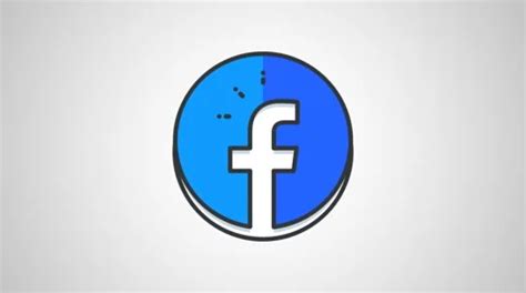 8k - Cartoon facebook logo icon symbol | Stock Video | Pond5