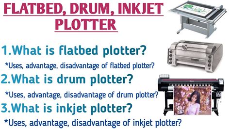 What is flatbed plotter|what is drum plotter in hindi|what is inkjet ...