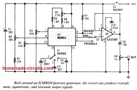 10 Useful Function Generator Circuits Explained – Homemade Circuit Projects