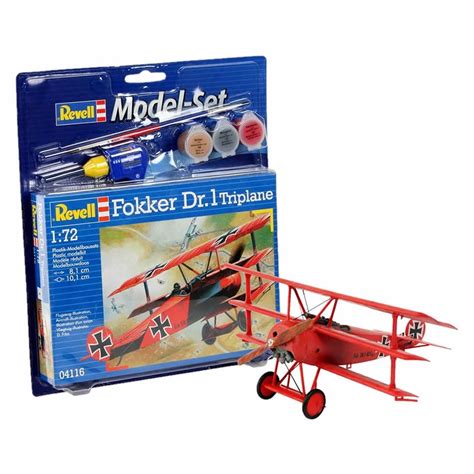 Fokker Dr1 Triplane with Paint Kit 1/72 Scale Plastic Model Kit Revell ...