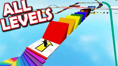 (ALL LEVELS) Fun Platform Game: Roblox "Easy Obby" Obstacle Course ...