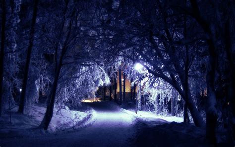 Winter Night Wallpapers - Top Free Winter Night Backgrounds ...