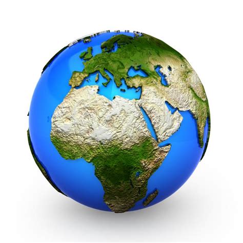 3d globe with world map stock photo | Presentation Graphics ...