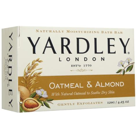 Yardley London Soap Bath Bar Oatmeal & Almond 4.25 Oz 120 G Pack of 5 ...