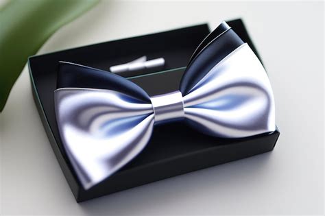 Premium AI Image | White ribbon bow