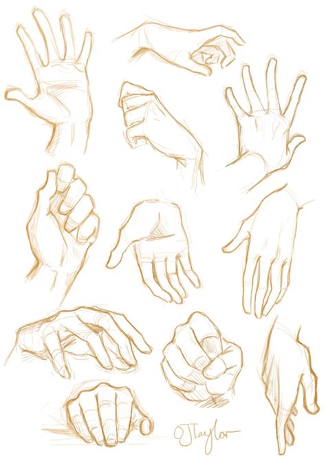 How To Draw Outstretched Hands