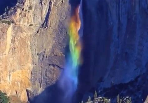 Incredible rainbow waterfall goes viral | PinkNews