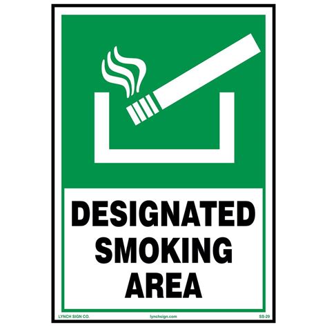 Smoking Area Signs Printable