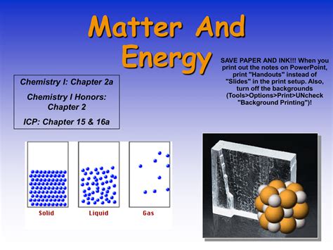 Matter and Energy